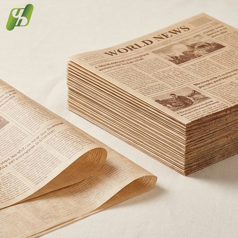 Custom Design Greaseproof Paper Sheets with Logo Printing for Deli Bakery and Takeaway Food Packing