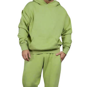 Trajes Deportivos de Felpa Personalizados para Hombre, Corte Ajustado, Color Sólido, Ropa Deportiva Personalizable para Adultos, Sudadera con Capucha Estilo Denim Tears - Product Image 2