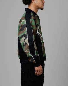 Trendy <b>Camouflage</b> Custom Sublimation Windbreaker Retro Color Block Full Zip Jacket & Contrast Piping Joggers 2-Piece <b>Tracksuit</b> - Product Image 2