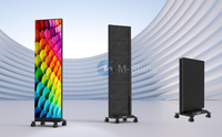 Écran LED pliable double face Full Flip Chip COB pour affichage publicitaire intérieur, signalétique numérique pour magasins de détail et centres commerciaux