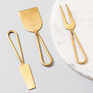 Brass <b>Cheese</b> <b>Set</b> Elegant <b>Cheese</b> Cutlery <b>Set</b> <b>Knife</b> Spreader <b>Cheese</b> <b>Knife</b> <b>Set</b> Brass <b>Cheese</b> <b>Knife</b> <b>Set</b> - Product Image 4