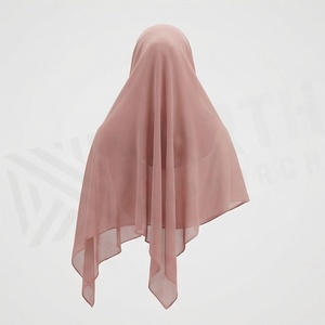 Hiyab de Chifón de Color Sólido para Mujer, Transpirable, para Uso Diario, Pañuelo Islámico - Product Image 2