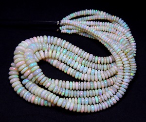 Cuentas Redondas de Ópalo Australiano Multicolor, Cuentas de Piedras Preciosas de Ópalo Natural para la Elaboración de Joyas - Product Image 3