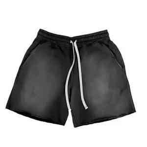 Shorts vintage pour hommes, dernière conception, imprimé brodé, en molleton délavé, pour la plage, le streetwear, la natation, personnalisable - Product Image 5