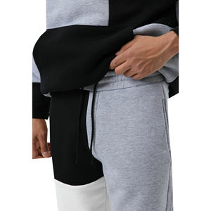 ชุดเซ็ตเสื้อฮู้ดและกางเกงวอร์มผ้าเฟรนช์เทอร์รี่ฟลีซสำหรับผู้ชาย รุ่นหนาพิเศษสำหรับฤดูหนาว แบบหลายชิ้นต่อชุด ผ้าฝ้ายเนื้อนุ่ม - Product Image 4