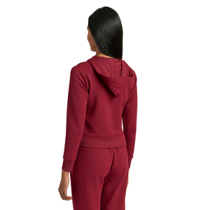<b>Women</b> Hooded Tracksuit Set Zip Front Sweatshirt Tapered Jogger Trouser Drawstring Casual Two Piece <b>Lounge</b> Outfit Wholesale Style - Product Image 2