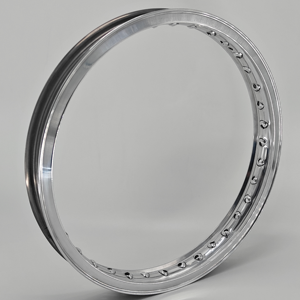 <strong>Akront</strong> Style H 3.00-16 Valanced Alloy Motorcycle Rims Mirror Polished Rim for Vintage Italian Bikes | Lightweight &amp; Durable - Product Image 5