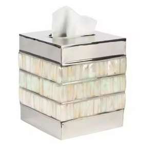 Porta Servilletas de Mármol de Lujo, Elegante Caja para Pañuelos para el Hogar y la Mesa de Comedor a Precio Económico - Product Image 2