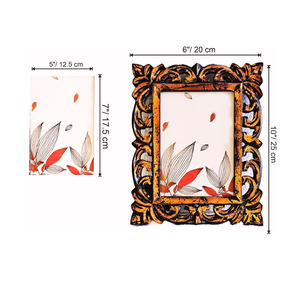 Cadre photo en bois massif de qualité supérieure, décoration de table, cadre photo en bois fait main de luxe, cadre photo en bois rustique moderne de style ferme - Product Image 3