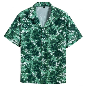 เสื้อเชิ้ตแขนสั้นลำลองสไตล์ฮาวายสำหรับผู้ชาย ลายดอกไม้ ติดกระดุมแถวเดียว สำหรับฤดูร้อน พักผ่อน ชายหาด วันหยุดกลางแจ้ง - Product Image 3