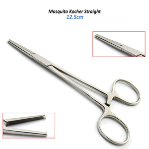 Ensemble d'instruments chirurgicaux manuels de haute qualité pour la chirurgie maxillo-faciale, incluant des pinces Mosquito Kocher droites à verrouillage - Product Image 6