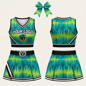 Uniforme de Animadora para Niñas, Atuendo Brillante y Cómodo para Rutinas de Baile, Juegos Deportivos y Eventos Escolares - Product Image 6