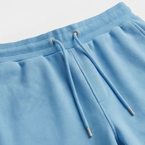 Ensemble de survêtement unisexe bleu clair à capuche, couleur unie, décontracté, sweat-shirt et pantalon, 100 % coton respirant, poids moyen - Product Image 5