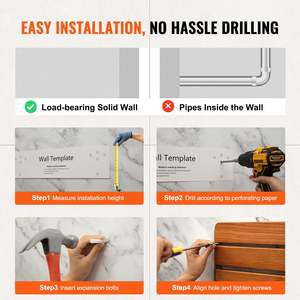 Oak Folding <b>Shower</b> Seat 16.1\" X 13.4\" Wall Mounted <b>Foldable</b> Bench 440 Lbs Load Capacity Space Saving Home Care Fold <b>Chair</b> <b>for</b> - Product Image 5