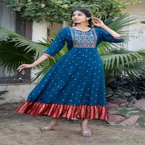 Kurti / 100% coton — vêtements ethniques pour femme, vêtement de couleur tendance, fabriqué par des imprimés indiens, kurtis, vente en gros - Product Image 1