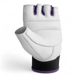 Gants de musculation en cuir avec sangle de poignet réglable et antidérapants pour hommes - Product Image 4