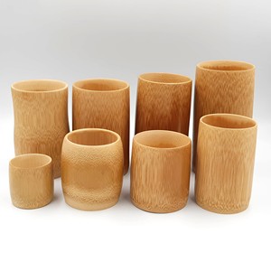 Gobelets de fête hawaïens, best-sellers, en bambou naturel durable, pour boissons froides et chaudes - Product Image 1