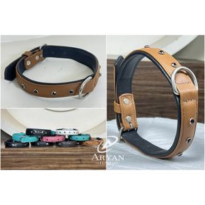 Colliers pour chiens en cuir de vache véritable d'inspiration occidentale, colliers robustes, fournisseur en gros, accessoires pour animaux de compagnie durables. - Product Image 1