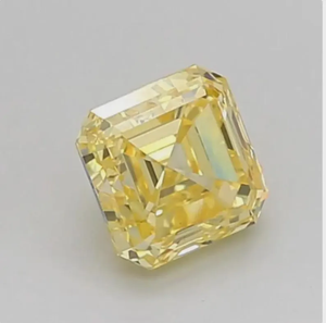 Diamante CVD Amarillo Intenso de 2.01ct VS2, Corte Asscher, Certificado IGI, Diamante Cultivado en Laboratorio para Joyería - Product Image 5