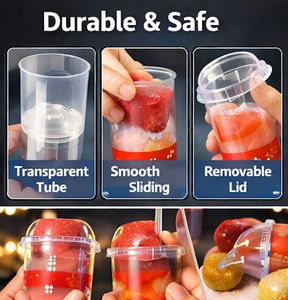 Nuevo <span class=keywords><strong>y</strong></span> Moderno Envase Ecológico Desechable para Llevar, de PET <span class=keywords><strong>y</strong></span> PP, para Rollos de Sushi, Tipo Tubo, con Tapa - Product Image 5