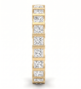 Anillo de Compromiso de Diamantes de Corte Princesa, Joyería Fina Clásica, Diamantes Naturales y Cultivados en Laboratorio - Product Image 4