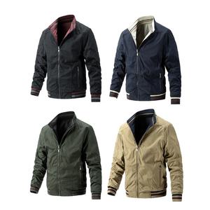 Blousons d'hiver personnalisés en polyester/coton à col montant pour hommes, grandes tailles, service OEM, motif uni, vente en gros - Product Image 6