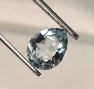 Laboratorio aguamarina pera facetada joyería fina gemas sueltas azul 5X3mm 6X4mm 8X5mm 9X6mm tamaños calibrados para el mejor ajuste - Product Image 5