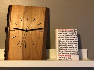 Rustic Wooden <b>Clock</b> Handmade Decorative Living Room Wall <b>Clock</b> Low Price Home Styling Luxury Wooden <b>Clock</b> - Product Image 1