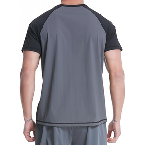 <b>Men</b> Athletic <b>Compression</b> T <b>Shirt</b> Rash Guard Short Sleeve UV Protection Swim <b>Shirt</b> Quick Dry Bulk Supplier - Product Image 3