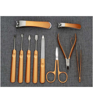 Travel Manicure Pedicure Set Compact Stainless Steel <b>Nail</b> Grooming Tools <b>Kit</b> with Clipper Nipper Scissors File and Tweezers - Product Image 3