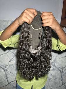 Venta al por mayor directa de fábrica: Peluca rizada de cabello humano indio 13x4 HD Lace de alta demanda, cabello de un solo donante. - Product Image 4