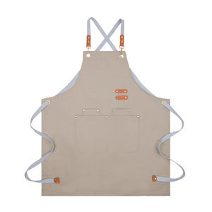 Delantal Personalizable para Barbería, Delantal de Cuero Impermeable con Bolsillo - Product Image 2