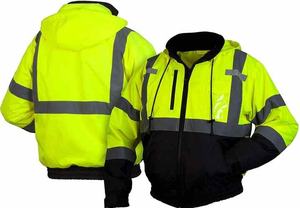Veste d'hiver de sécurité haute visibilité réfléchissante pour le travail de construction, vente en gros, très demandée - Product Image 6