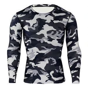 Camiseta Deportiva de Manga Larga con Compresión y Camuflaje, Ligera, de Secado Rápido, Transpirable y Elástica para Artes Marciales y Gimnasio - Product Image 3