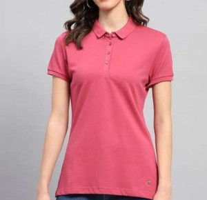 Polo en coton piqué de qualité supérieure pour femme, coupe ajustée, respirant, manches courtes, chemise de golf d'été, vêtements décontractés classiques pour le travail - Product Image 3