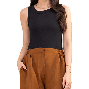 Tank <b>Tops</b> Custom Cotton Summer Basic Knitted Ribbed <b>Crop</b> Tank <b>Tops</b> Vest Ins Trend Casual Wear <b>Tops</b> Women Tank <b>Tops</b> - Product Image 1