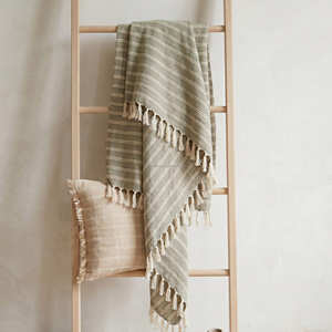Plaid en coton 100% rayé tissé à la main 50x60 pouces pour canapé, vente en gros, décoration de salon, pour la maison, en vrac - Product Image 5