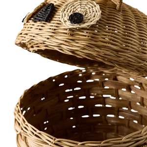 Cesta de Almacenamiento de Mimbre con Forma de Búho para Niños, Cesto para Ropa Sucia, Contenedor de Mimbre, Muebles para Habitación Infantil, Venta al por Mayor - Product Image 4