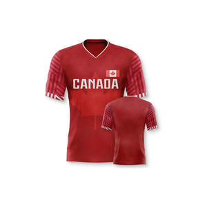 Maillot de football de haute qualité pour hommes et femmes, imprimé, à manches courtes, pour entraînement, séchage rapide, 100% polyester - Product Image 1