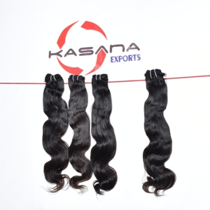 Extensiones de cabello Remy procesado de paquete de templo de fabricación del sur de la India, Color negro Natural, máquina de trama doble para mujer - Product Image 4