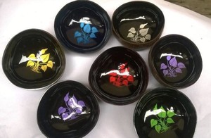 High Quality <b>Coconut</b> <b>Shell</b> Bowl Handcrafted Painted MOP Inlay Custom Pattern Eco Friendly Bowl Vietnam Factory Supply Export - Product Image 3