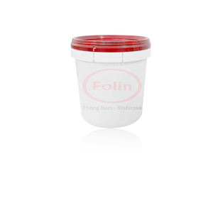 Seau à peinture en plastique PP transparent Folin FL-1-TM-01-1 avec logo personnalisé, usage industriel, certifié ISO 9001, sérigraphié, 1 litre - Product Image 6