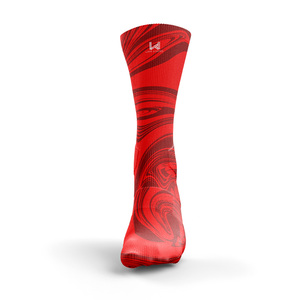 Customized Athletic Crew <b>Socks</b> Sublimation Print Soft Breathable Quick Dry <b>Running</b> <b>Socks</b> Cuff Adults Summer Sport Wear Purple - Product Image 5