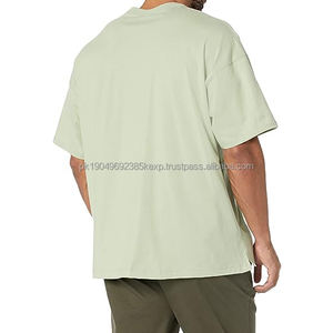 เสื้อยืดผู้ชายคอตตอน 100% ทรงโอเวอร์ไซส์ ไหล่ตก สไตล์สตรีทแวร์ ไซส์พลัส สำหรับขายส่งแบบ OEM - Product Image 6