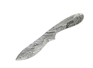 Couteau de chasse pliant en acier Damas de qualité industrielle OEM, personnalisable, à lame droite, manche en bois, cuir véritable, vente en gros - Product Image 3