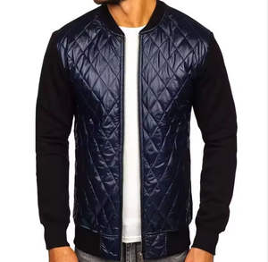 Chaqueta Bomber de Invierno Personalizada al por Mayor para Hombre, con Cuello Alto de Lona, Estampado Frontal, Informal, Acolchada, de Secado Rápido, Transpirable, con Cierre de Cremallera - Product Image 5