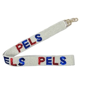 Nouveau élégant PELS perlé sac à main sangle en blanc bleu rouge New Orleans Basketball Fans Team Spirit Girl brodé coton fondation - Product Image 1