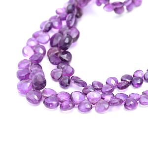 African Amethyst Faceted Heart Shape Loose Gemstone Beads 5-7mm Natural Polished Stone Beads For Jewelry Wholesale - Product Image 6