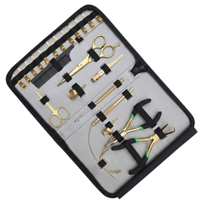 Kit professionnel d'extensions capillaires pour salon : Pince d'installation micro-anneaux, aiguille à crochet pour extensions, peigne à queue, ciseaux de coiffure - Product Image 1