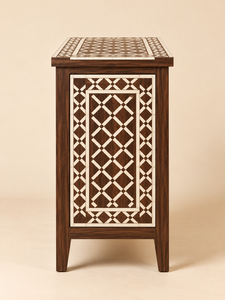 Aparador de Madera con Incrustaciones de Hueso, Hecho a Mano, de Lujo, para Almacenamiento, Mueble Decorativo para Sala de Estar, Fabricante Mayorista en India - Product Image 4